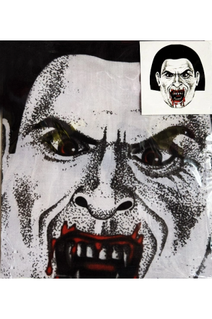 Yüze Yapışan Kafaya Tam Geçmeli Streç Kanlı Vampir Maske Bez Maske M&hellip;