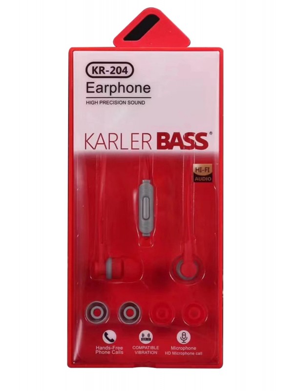 LRZ02 KR-204 Kablolu Kulaklık - Kırmızı&hellip;