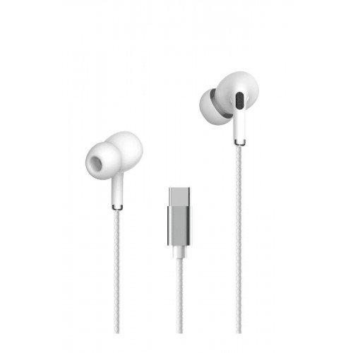 LRZ02 INA16 Type-C Kablolu Kulak İçi Kulaklık - Beyaz