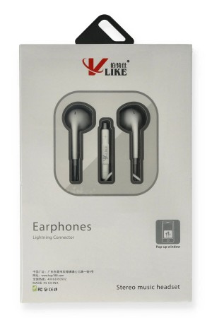 LRZ02 Vlike VK i7 Lightning Bluetooth Kablolu Kulaklık