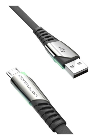 LRZ02 DC16 Micro USB Kablo 1M 2.4A - Siyah…