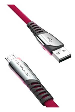 LRZ02 DC16 Micro USB Kablo 1M 2.4A - Kırmızı…