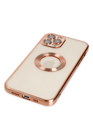LRZ02 iPhone 12 Pro Kılıf Slot Silikon - Rose Gold&hellip;