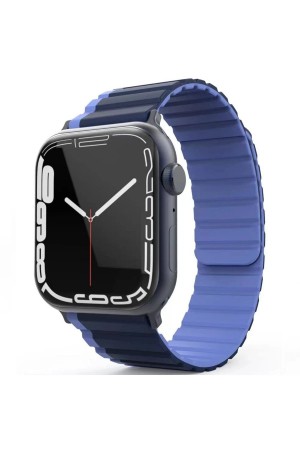 LRZ02 Apple Watch 42mm MO-WB1 Çift Renk Mıknatıslı Silikon Kordon … LRZ02 Apple Watch 42mm MO-WB1 Çift Renk Mıknatıslı Silikon Kordon …