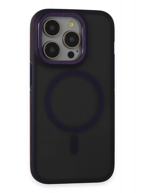 LRZ02 iPhone 14 Pro Kılıf Rocky Magsafe Kapak - Derin Mor&hellip;