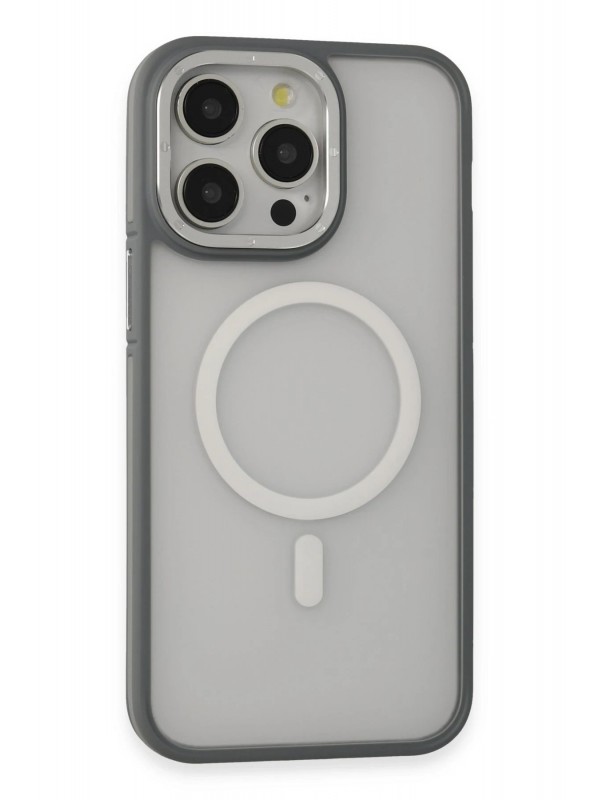 LRZ02 iPhone 14 Pro Max Kılıf Rocky Magsafe Kapak - Gümüş&hellip;
