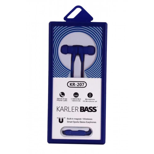 LRZ02 KR-207 Mıknatıslı Kablolu Kulaklık - Lacivert