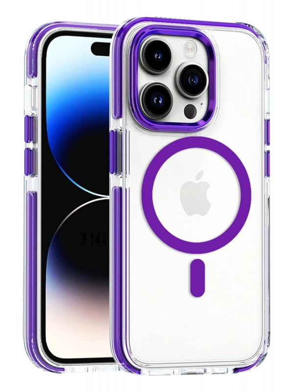 LRZ02 iPhone 14 Pro Bella Magsafe Kapak - Derin Mor&hellip;