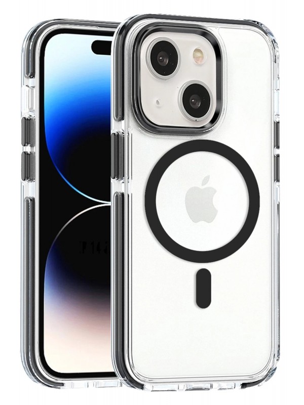 LRZ02 iPhone 15 Bella Magsafe Kapak - Siyah&hellip;