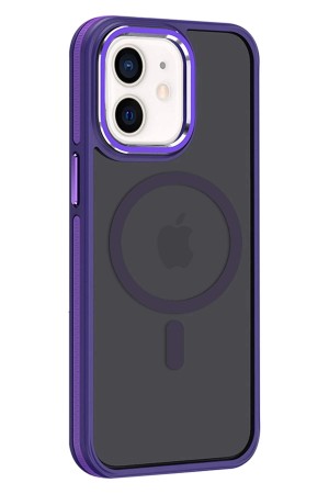 LRZ02 iPhone 11 Winner Magsafe Kapak - Derin Mor