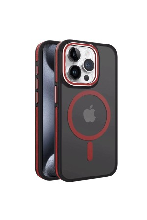 LRZ02 iPhone 13 Pro Max Winner Magsafe Kapak - Kırmızı&hellip;