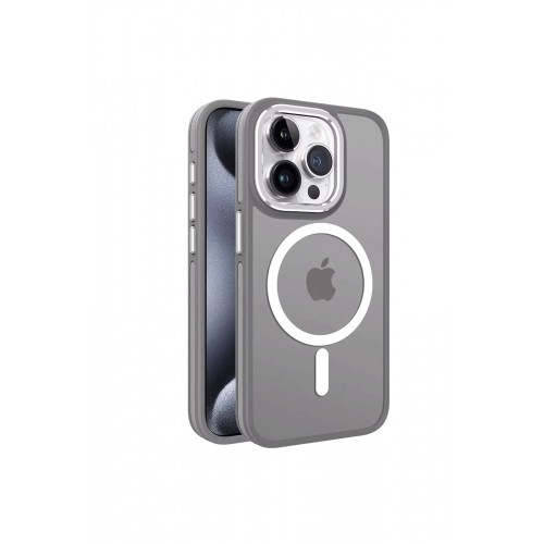 LRZ02 iPhone 13 Pro Max Winner Magsafe Kapak - Gri