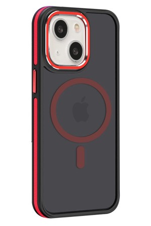 LRZ02 iPhone 14 Winner Magsafe Kapak - Kırmızı&hellip;