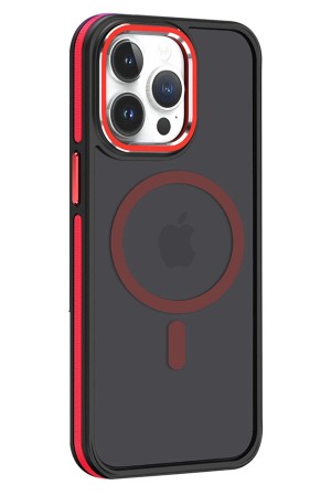 LRZ02 iPhone 14 Pro Winner Magsafe Kapak - Kırmızı&hellip;
