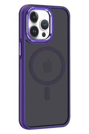 LRZ02 iPhone 14 Pro Max Winner Magsafe Kapak - Derin Mor&hellip;