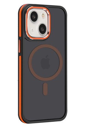LRZ02 iPhone 15 Winner Magsafe Kapak - Turuncu&hellip;