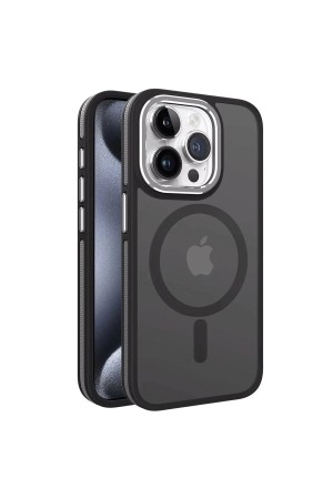 LRZ02 iPhone 15 Pro Winner Magsafe Kapak - Siyah&hellip;