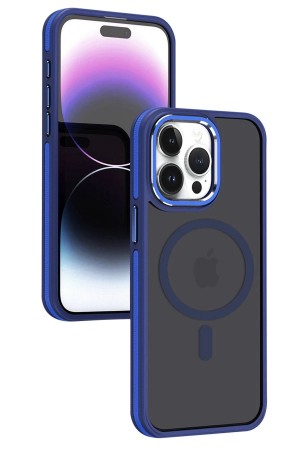 LRZ02 iPhone 15 Pro Winner Magsafe Kapak - Lacivert&hellip;