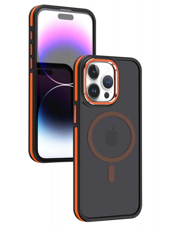 LRZ02 iPhone 15 Pro Max Winner Magsafe Kapak - Turuncu&hellip;