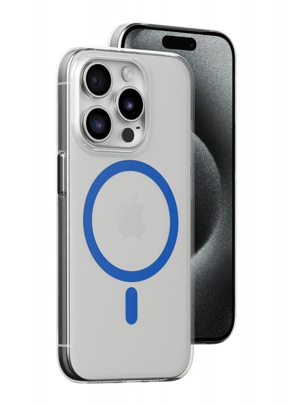 LRZ02 iPhone 15 Pro Kılıf Bubble Magsafe Kapak - Mavi&hellip;
