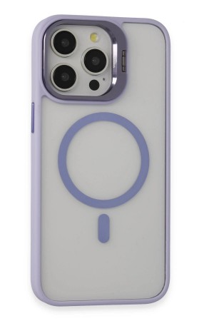 LRZ02 iPhone 15 Pro Kılıf Roblox Lens Magsafe Standlı Kapak - Lila&hellip;