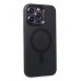 LRZ02 iPhone 15 Pro Kılıf Mateks Magsafe Kapak - Siyah