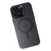 LRZ02 iPhone 15 Pro Kılıf Mateks Magsafe Kapak - Siyah