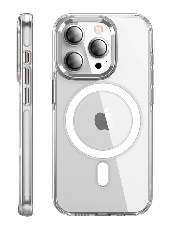 LRZ02 iPhone 15 Pro Max Kılıf Crystal Magsafe Kapak - Şeffaf&hellip;