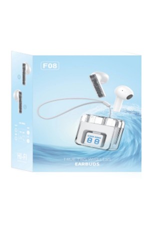 LRZ02 F08 Dijital Şarj Göstergeli TWS Bluetooth Ku