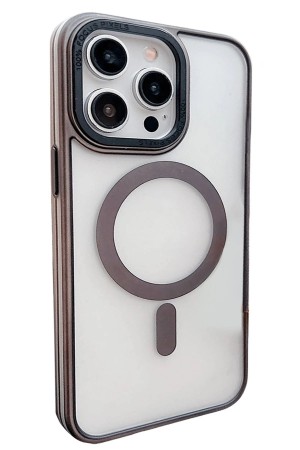 LRZ02 iPhone 14 Pro Montella Magsafe Kapak - Siyah&hellip;