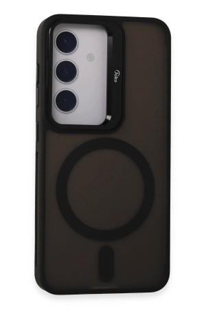 LRZ02 Samsung Galaxy S24 Flet Lens Magsafe Kapak - Siyah&hellip;