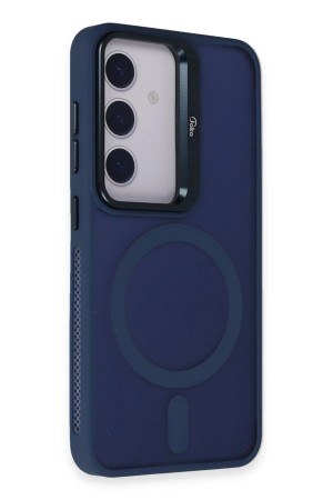 LRZ02 Samsung Galaxy S24 Flet Lens Magsafe Kapak - Lacivert&hellip;