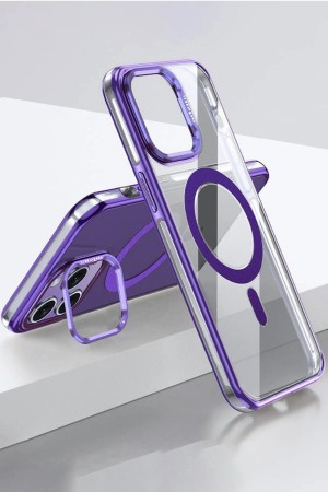 LRZ02 iPhone 14 Pro Drop Magsafe Kapak - Derin Mor&hellip;