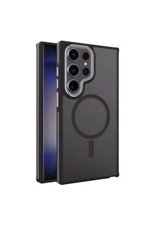 LRZ02 Samsung Galaxy S24 Ultra Winner Magsafe Kapak - Siyah&hellip;