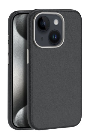 LRZ02 iPhone 15 Kılıf Wonder Deri Magsafe Kapak - Siyah&hellip;