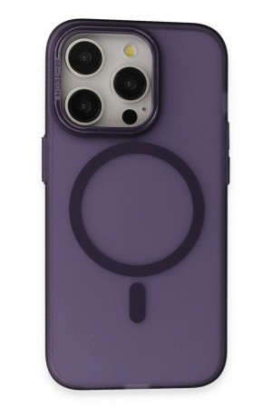 LRZ02 iPhone 14 Pro Frost Standlı Magsafe Kapak - Derin Mor&hellip;