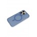 LRZ02 iPhone 14 Pro Max Frost Standlı Magsafe Kapak - Sierra Blue