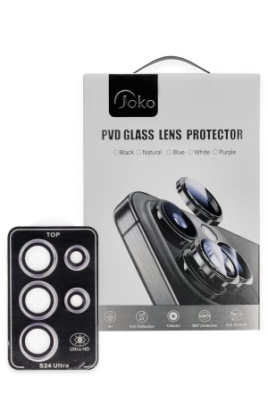 LRZ02 Samsung Galaxy S24 Ultra PVD Metal Kamera Lens - Pembe&hellip;