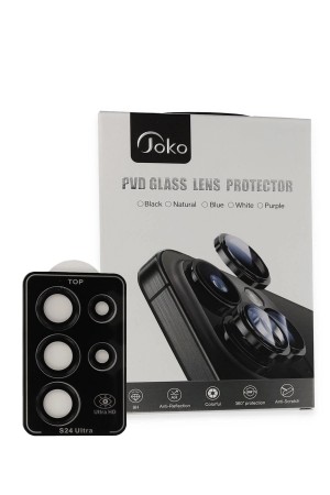 LRZ02 Samsung Galaxy S23 Ultra PVD Metal Kamera Lens - Siyah