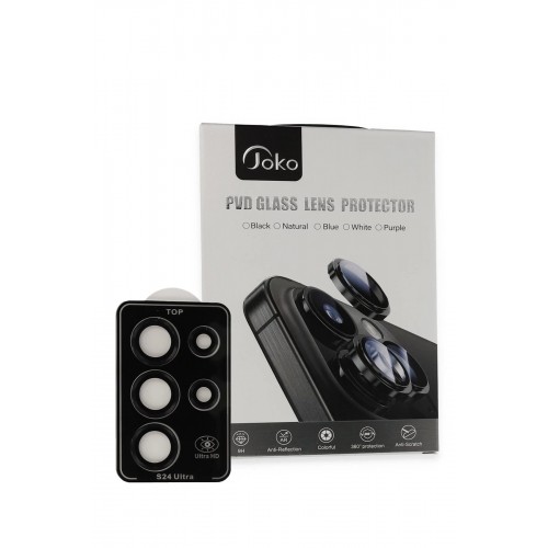 LRZ02 Samsung Galaxy S23 Ultra PVD Metal Kamera Lens - Siyah