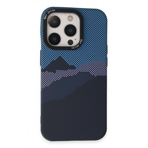 LRZ02 iPhone 15 Pro Max Basel Kapak - Açık Mavi