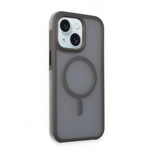 LRZ02 iPhone 15 Toras Airbag Magsafe Kapak - Titan Gri