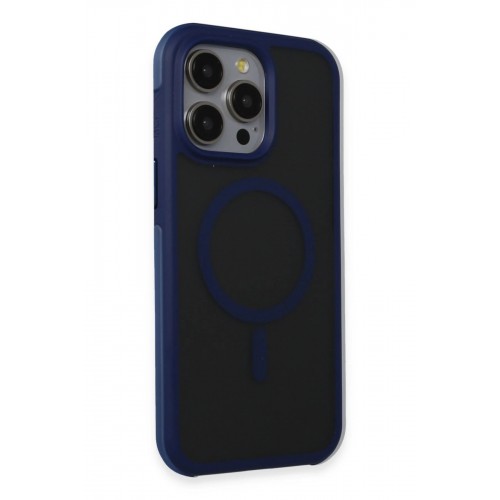 LRZ02 iPhone 15 Pro Toras Airbag Magsafe Kapak - Lacivert