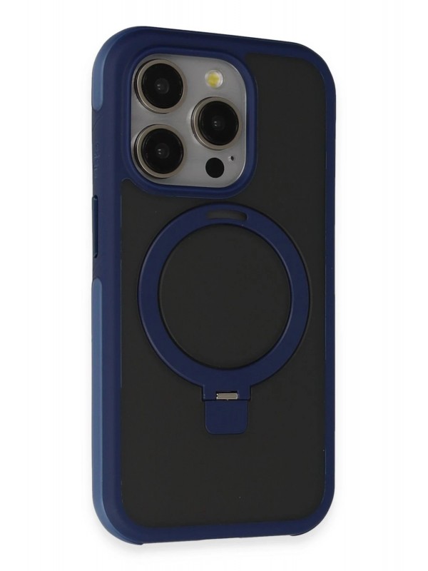 LRZ02 iPhone 15 Pro Max Zorda Airbag Magsafe Standlı Kapak - Lacivert&hellip;
