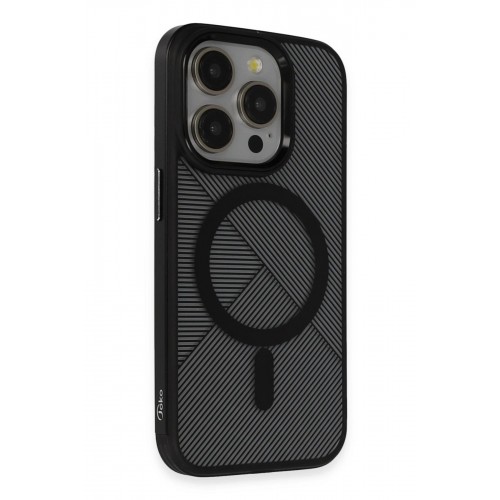 LRZ02 iPhone 14 Pro Vito Magsafe Kapak - Siyah