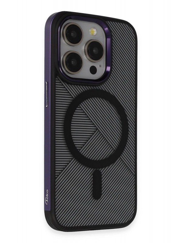 LRZ02 iPhone 14 Pro Max Vito Magsafe Kapak - Derin Mor&hellip;