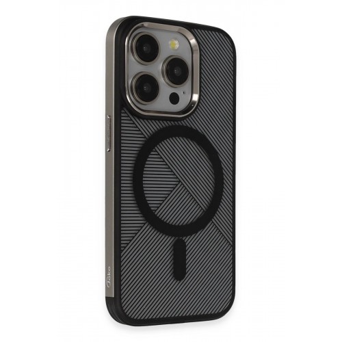 LRZ02 iPhone 15 Pro Vito Magsafe Kapak - Titan Gri