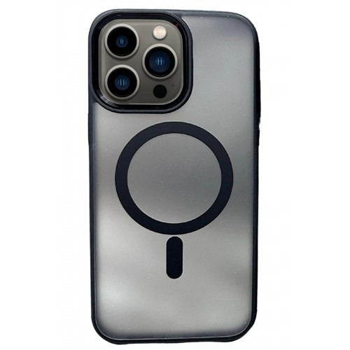 LRZ02 iPhone 14 Pro Max Solid Magsafe Kapak - Siyah