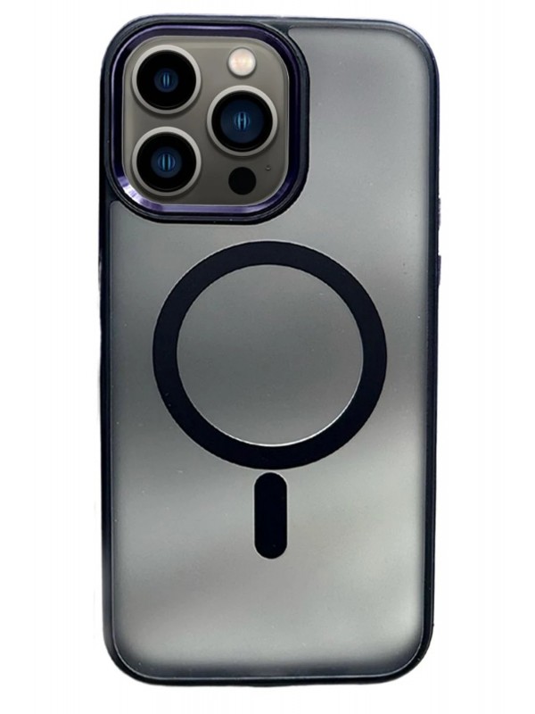 LRZ02 iPhone 15 Pro Max Solid Magsafe Kapak - Derin Mor&hellip;