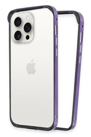 LRZ02 iPhone 14 Pro Land Bumper Koruma Kapak - Derin Mor&hellip;